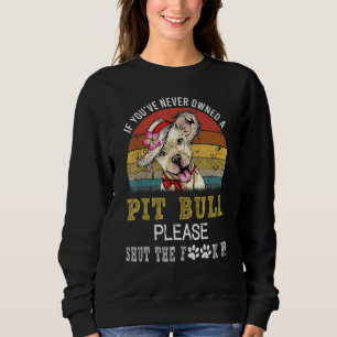 Pitbull Dog Womens Mens Dog Dog Rescue Sweatshirt