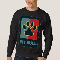 Pitbull Dogs Cool Retro Pit Bull Dog Lover Paw