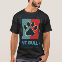 Pitbull Dogs Cool Retro Pit Bull Dog Lover Paw