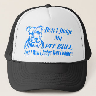 PITBULL DON'T JUDGE TRUCKER HAT