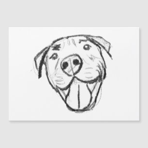 pitbull drawing simple dog lovers black white