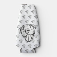 pitbull drawing simple dog lovers black white