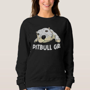 Pitbull For Girls Kid Pet Canine Dog Puppy Animal Sweatshirt