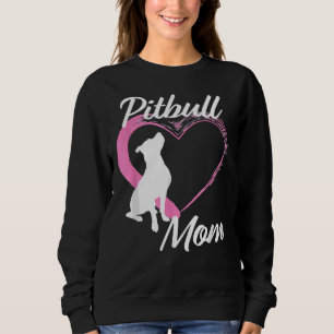 Pitbull For Pitbull Lovers Cute Pitbull Mum Pink H Sweatshirt