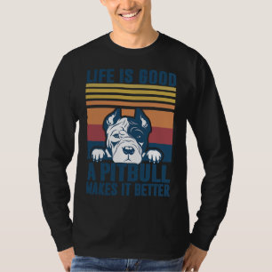 Pitbull For Women Men Girls Dog Dad Dog Mum Pitbu T-Shirt