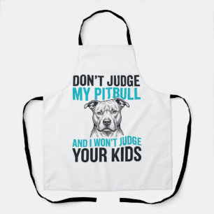 Pitbull Funny Quote Vintage Engraving Dog Design_1 Apron