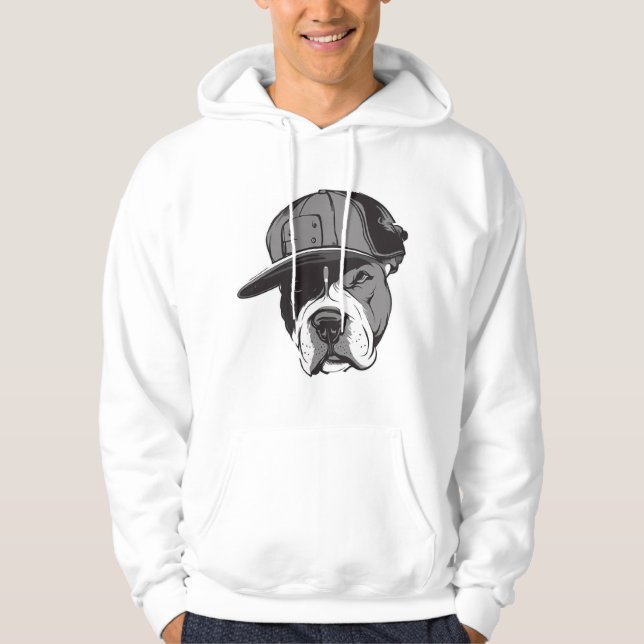Pitbull Gangster Hoodie (Front)