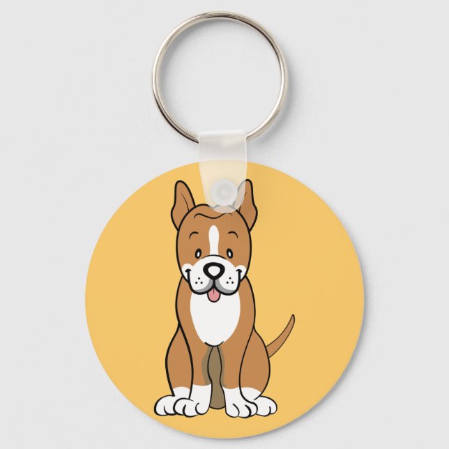 Pitbull gifts and merchandise key ring (Front)