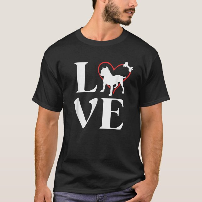 Pitbull Gifts Love Dogss For Women Dog Mama T-Shirt (Front)