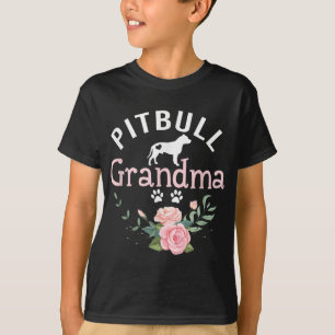 Pitbull Grandma Gifts Womens Mum Pitbull Dog Lover T-Shirt