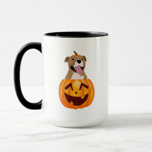 Pitbull Halloween Coffee Mug