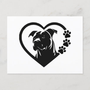Pitbull Holiday Postcard