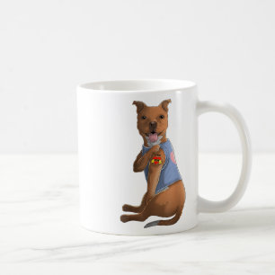 Pitbull I Love Mum Tattoo Dog Shirt Funny Mothers Coffee Mug