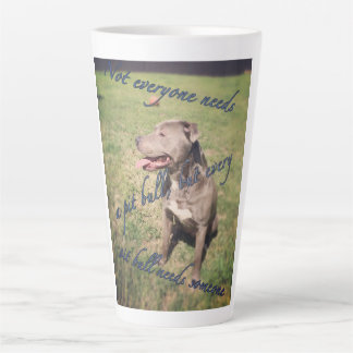 Pitbull Latte Mug
