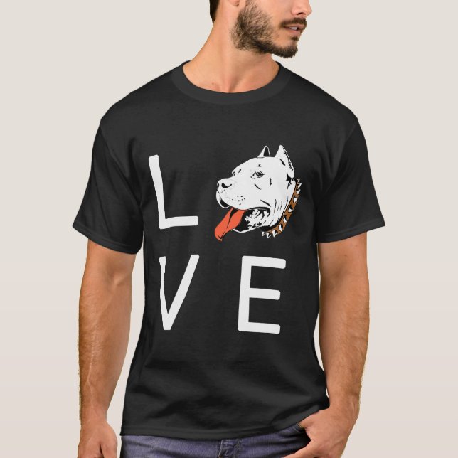 Pitbull Love Bully To Max Rescue T-Shirt (Front)