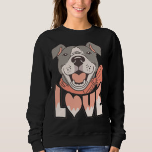 Pitbull Love Fitted Sweatshirt
