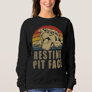 Pitbull Love I Love My Pit Retro Sweatshirt