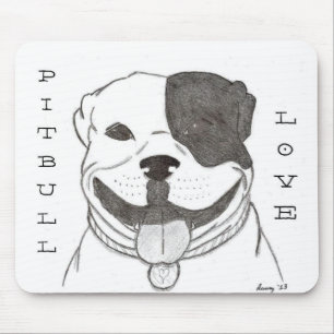Pitbull Love Mousepad