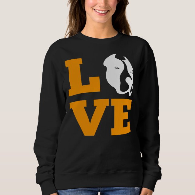 Pitbull Love Pitbull Dog Lover Sweatshirt (Front)