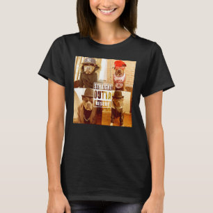 Pitbull Love Straight Outta Rescue Funny Pit Bull T-Shirt