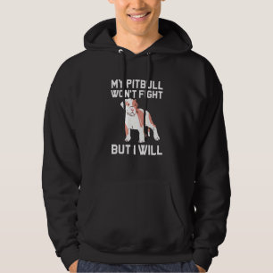 Pitbull Mama Pittie Cute Dog Owner Floral Flowers Hoodie