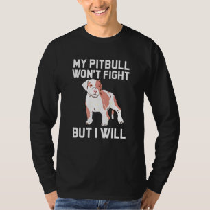Pitbull Mama Pittie Cute Dog Owner Floral Flowers T-Shirt
