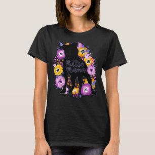 Pitbull Mama Purple Flowers Pittie Cute Pitbull Mo T-Shirt