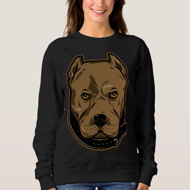 Pitbull Mascot Three Sweatshirt (Front)