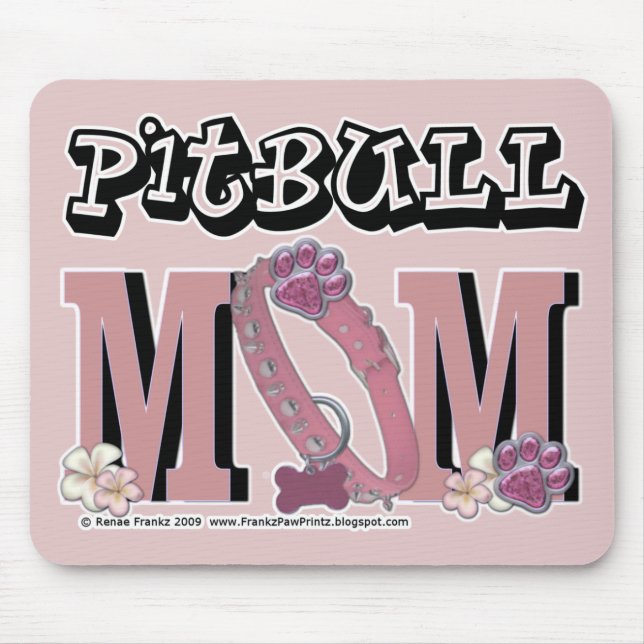 Pitbull MOM Mouse Pad (Front)
