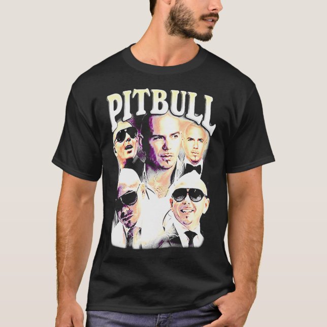 Pitbull Mr.Worldwide Vintage   T-Shirt (Front)