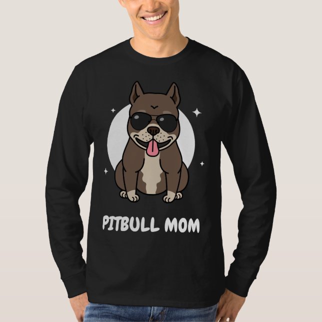 Pitbull Mum Classic 344 T-Shirt (Front)