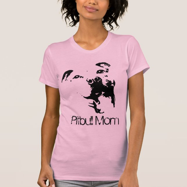Pitbull Mum Dog shirt (Front)