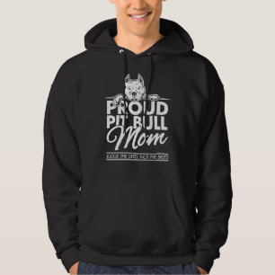 Pitbull Mum Fitted Scoop Hoodie