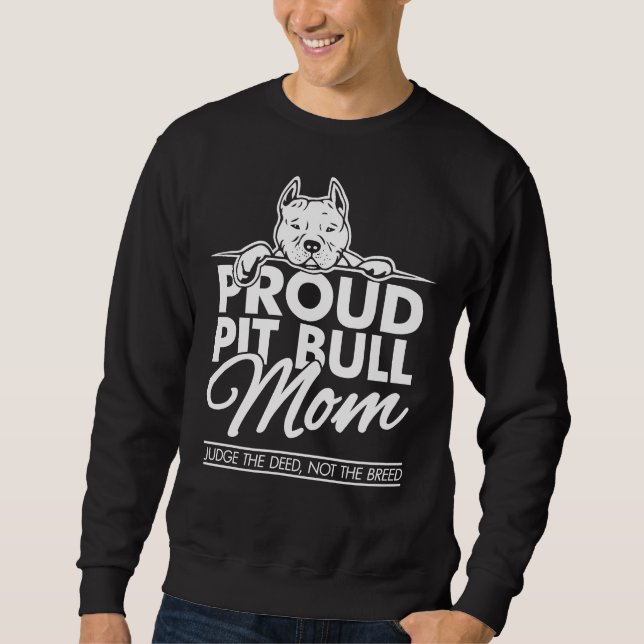 Pitbull Mum Fitted Scoop Sweatshirt (Front)