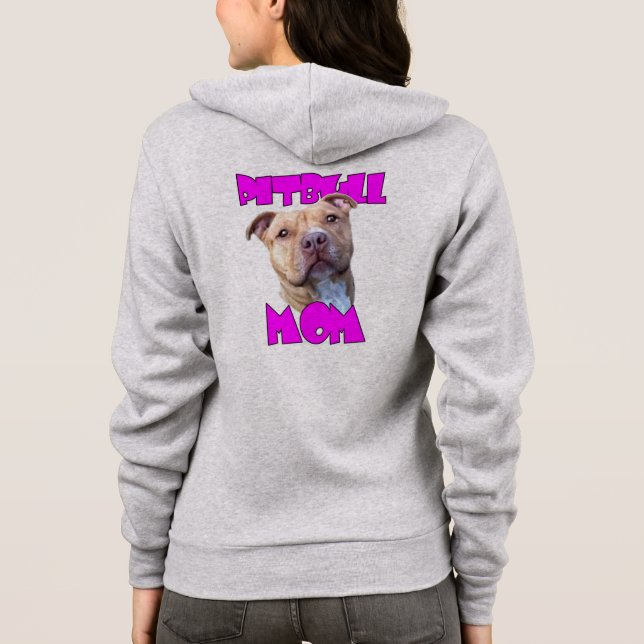 Pitbull Mum Hoodie (Back)