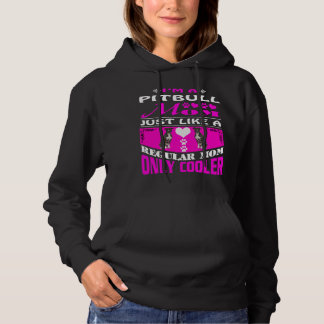 Pitbull Mum Hoodie Funny Dog Mama Birthday Gifts