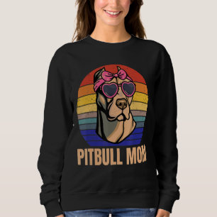 Pitbull Mum Love Pitbulls Cute Pit Bull Dog Breed Sweatshirt