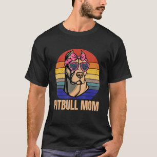 Pitbull Mum Love Pitbulls Cute Pit Bull Dog Breed T-Shirt