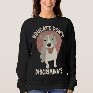 Pitbull Mum Pit Bull Dad Pittie Dog Lover Puppy Re Sweatshirt