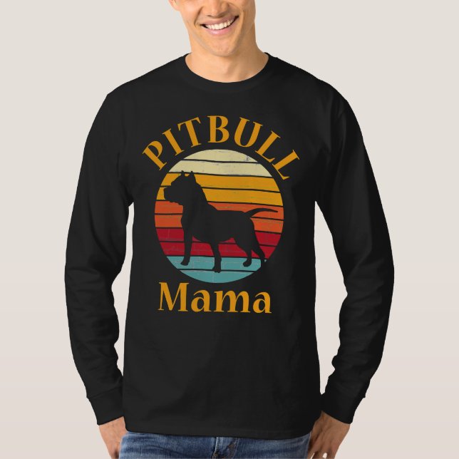 Pitbull Mum  Pit Bull Mama Pittie Pitty Cute Dog L T-Shirt (Front)