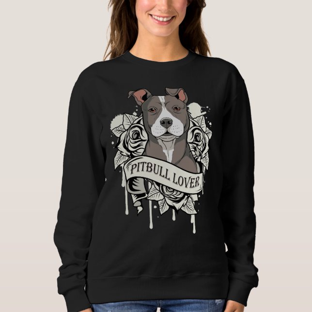 Pitbull Mum Pitbull Dog Sweatshirt (Front)
