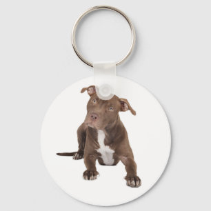 Pitbull Mum Puppy Dog Rescue Adopt Pit Bull Dad Key Ring