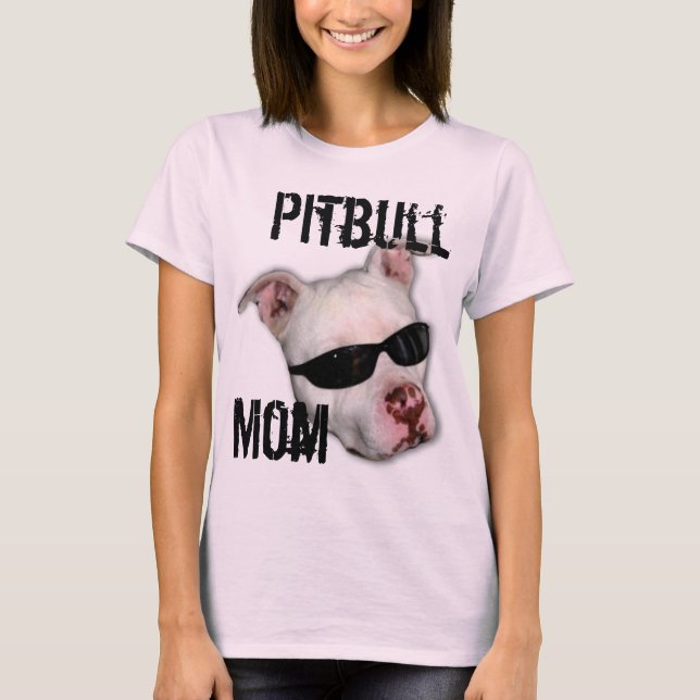 Pitbull Mum T-shirt (Front)
