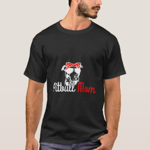 Pitbull Mum Vintage Funny Cute Dog Pitbull Mama T-Shirt