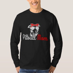 Pitbull Mum Vintage Funny Cute Dog Pitbull Mama T-Shirt