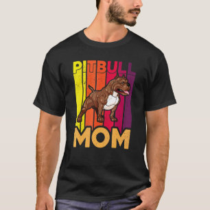 Pitbull Mum Vintage Strong Pitbull Mothers Dog T-Shirt