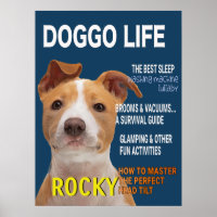 Pitbull Parody Magazine Cover Poster