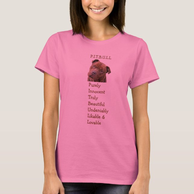 Pitbull Personality T-Shirt (Front)