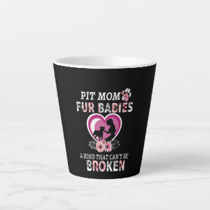 Pitbull Pit Mum And Fur Baby Classic Latte Mug