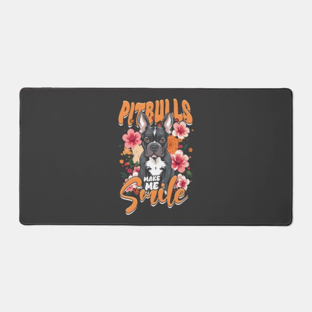 Pitbull Pitbulls Desk Mat (Front)